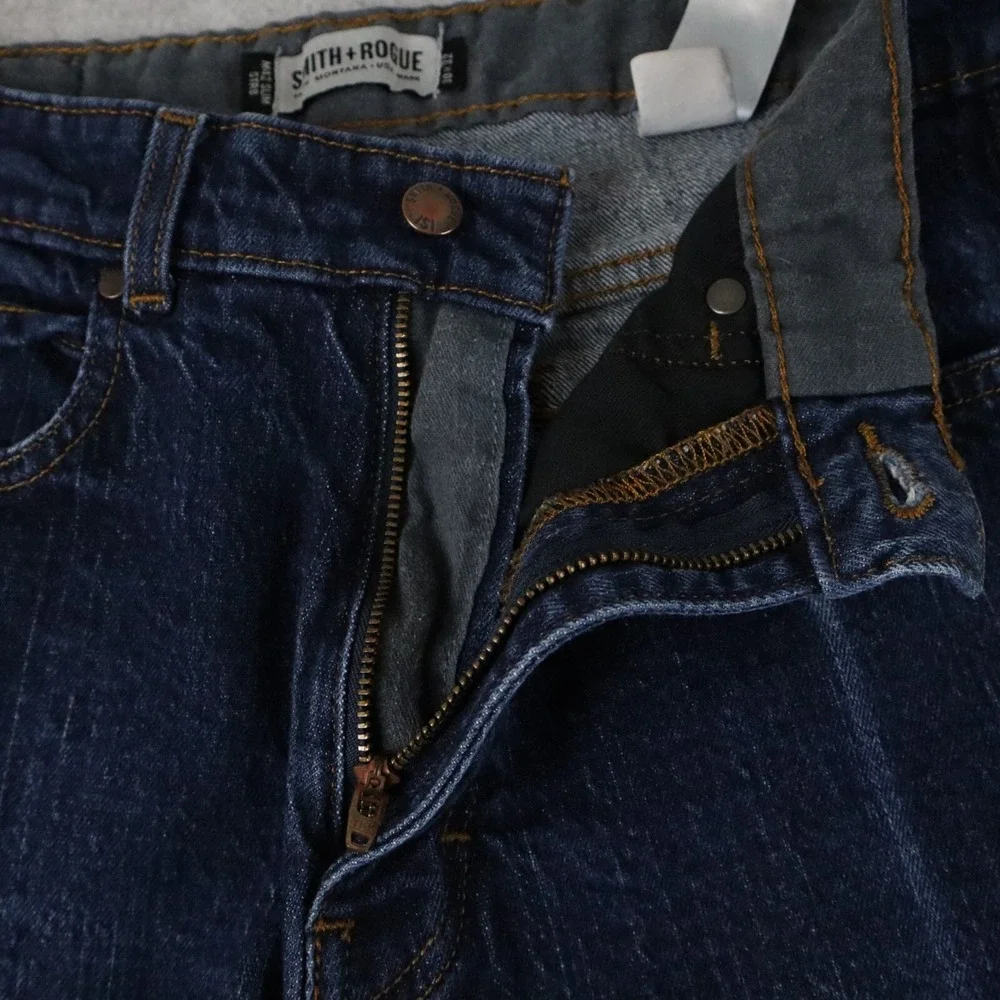 Smith + Rogue Jeans Mens‎ 30x32 M42 Slim STR8 Stretch Flex 5-Pocket Denim Blue